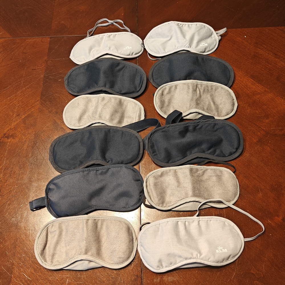 Sleep Masks Set - Black, Gray, and Cream